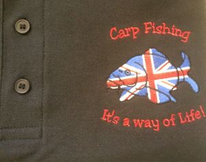carp fishing polo t shirt