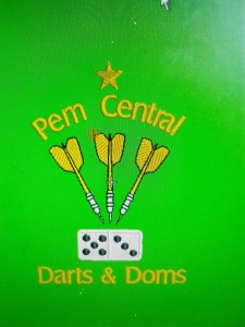 darts dominoes embroidered logo