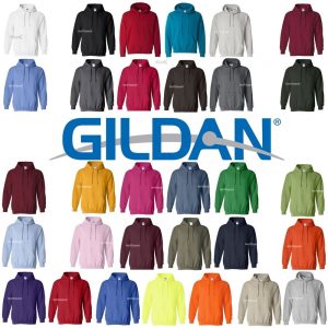 guildan clothing printed or embroidered free uk delivery